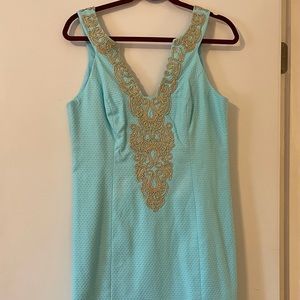 Lilly Pulitzer Shift Dress size 8 color blue NWT